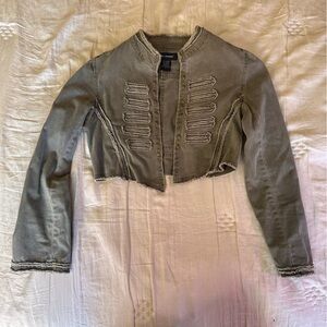 Military Inspired Cropped Bolero Jacket